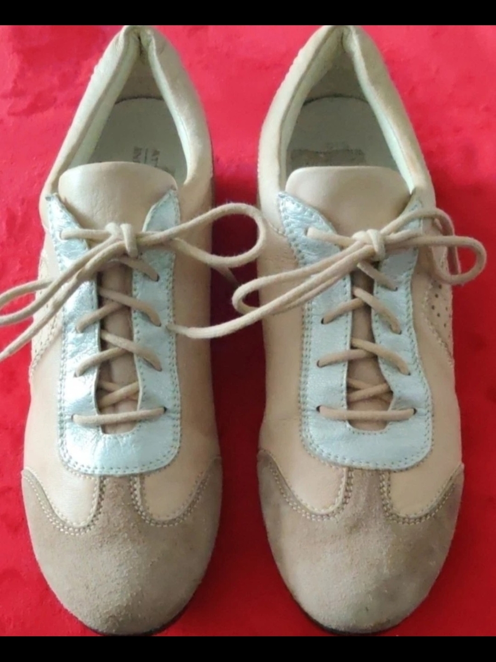 Attilio Giusti Leombruni Womens 38.5/8.5 Suede LACE UP Loafers Flats....New